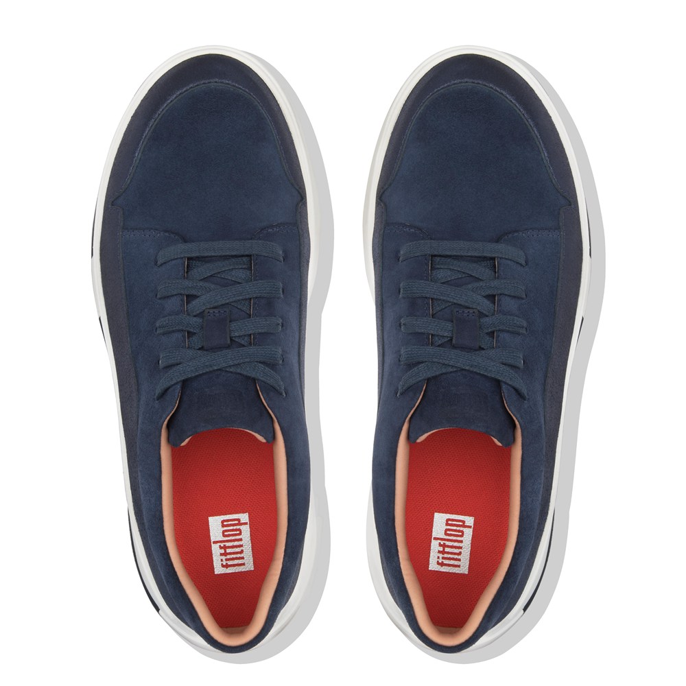 Fitflop Womens Sneakers Navy - Freya Suede - 07WGQTVAJ